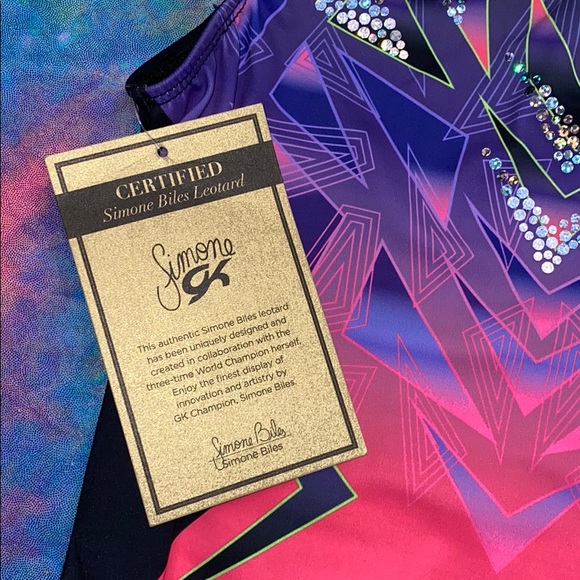 GK ELITE x SIMONE BILES Point of Sparkle Leotard - Picture 6 of 8